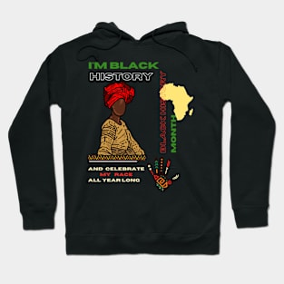 Black history month cute graphic design artwork Hoodie